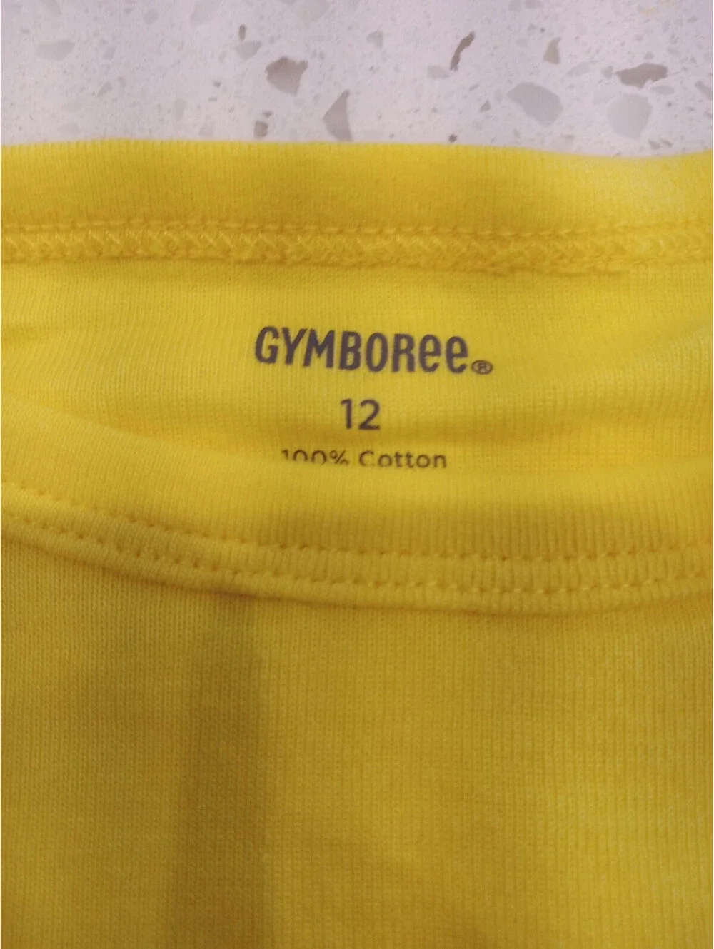 Gymboree Long Sleeve Top Girls Size 12 Yellow Bright Flower Graphic